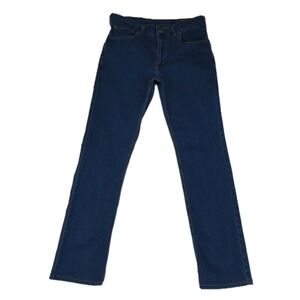 Origin Delta 68 Jeans Men's 36x34 Blue Dark Wash Denim Workwear Made USA Stretch